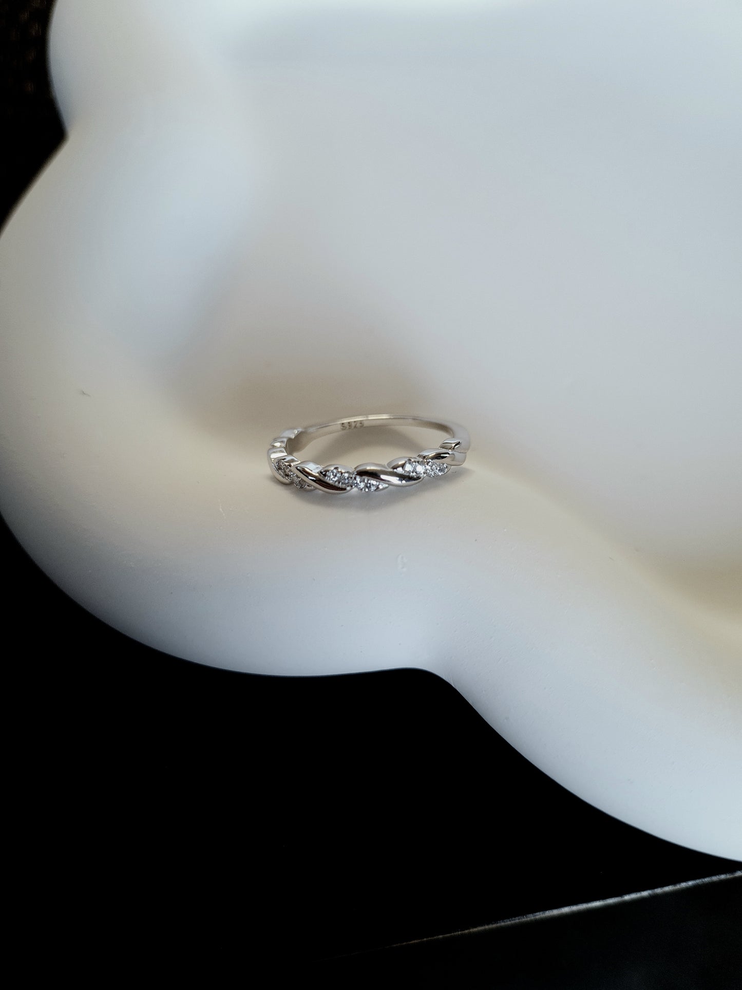 Zircon Twist Ring