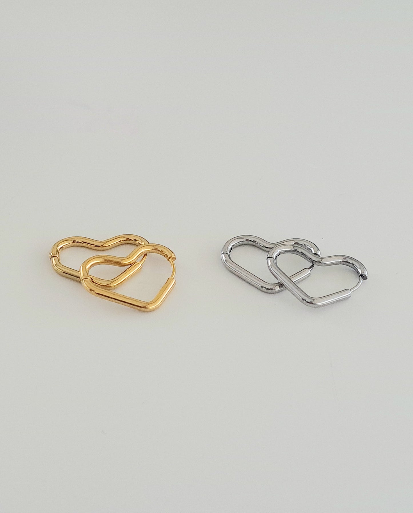 Heart Hoop Earrings