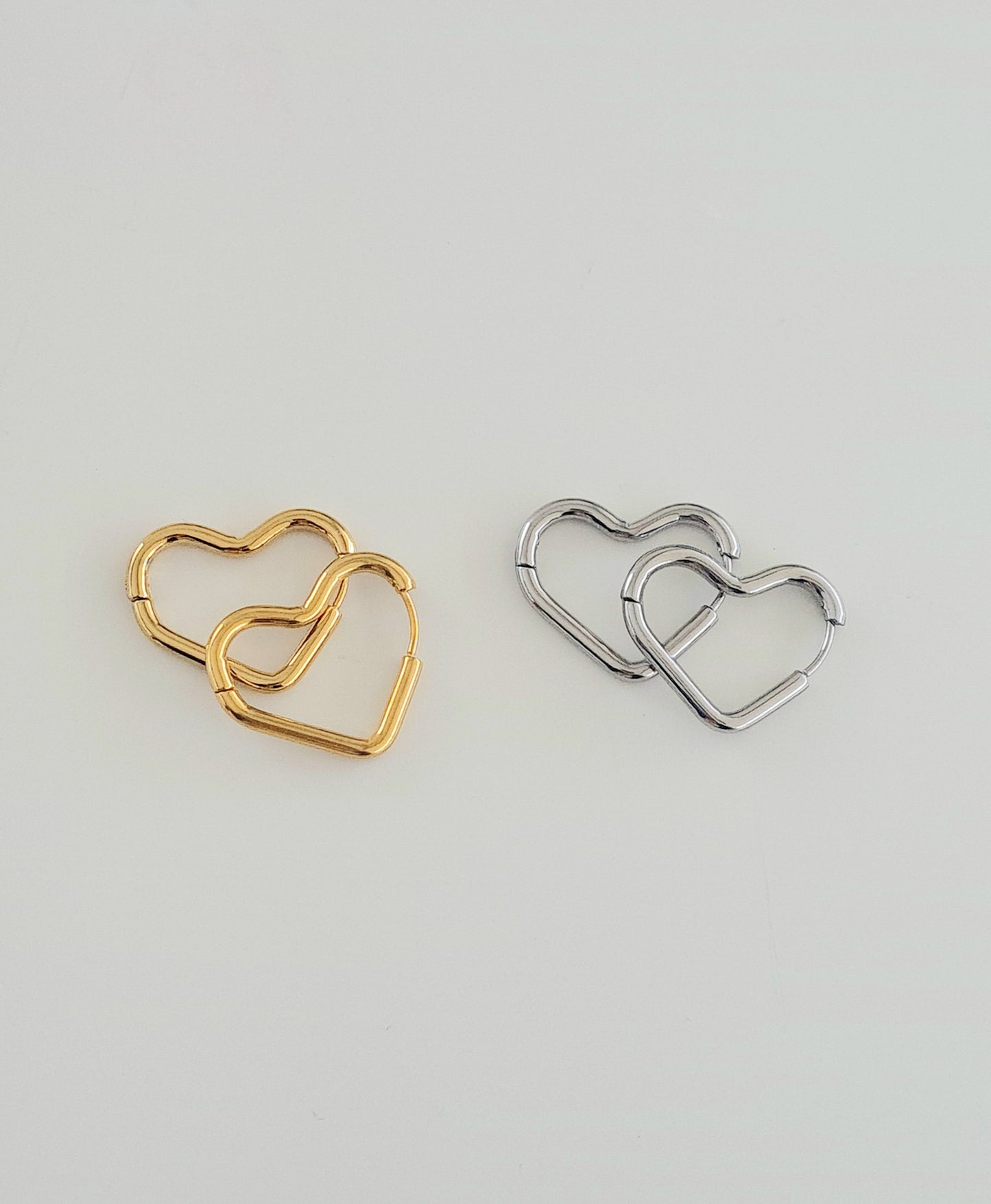 Heart Hoop Earrings