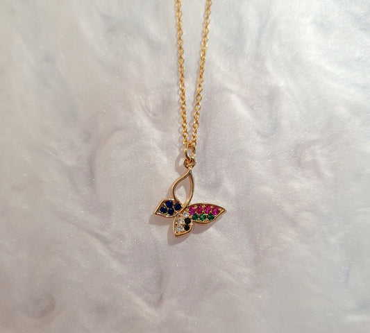 Gold Butterfly Necklace