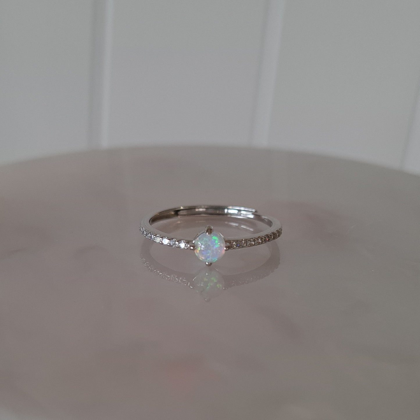 Sterling Silver Opal Ring