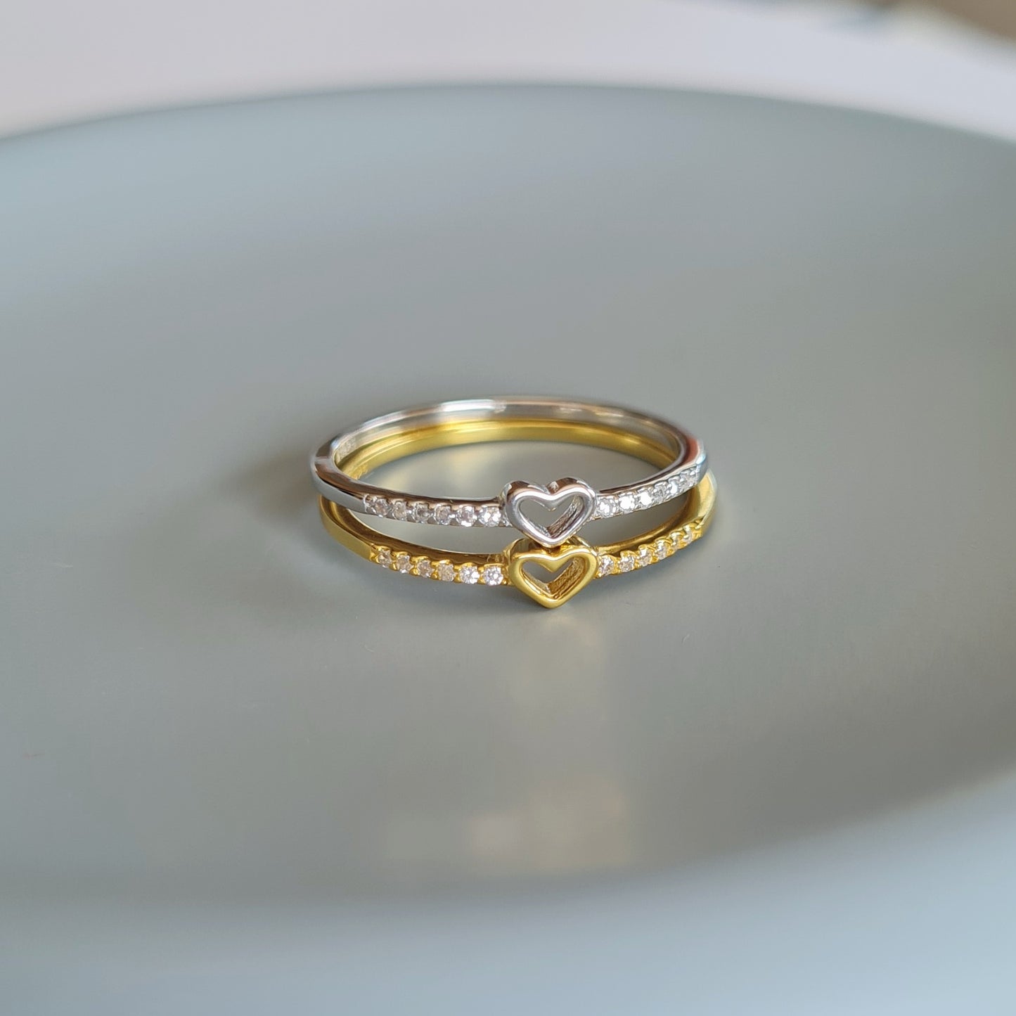 Zircon Heart Ring