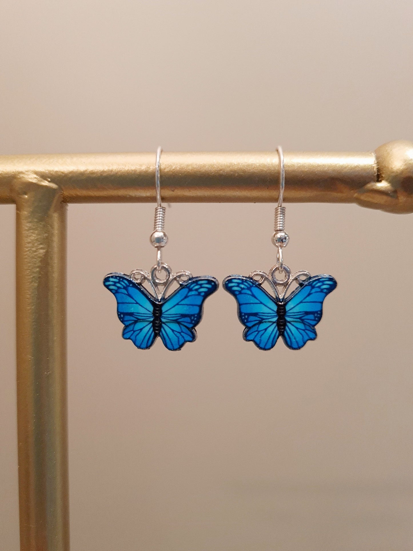 Blue Butterfly Earrings