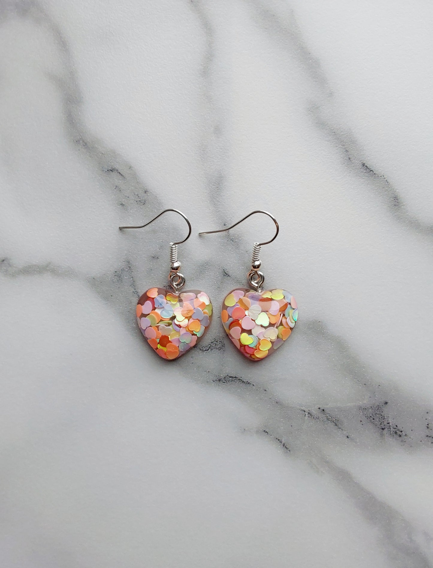 Confetti Heart Earrings