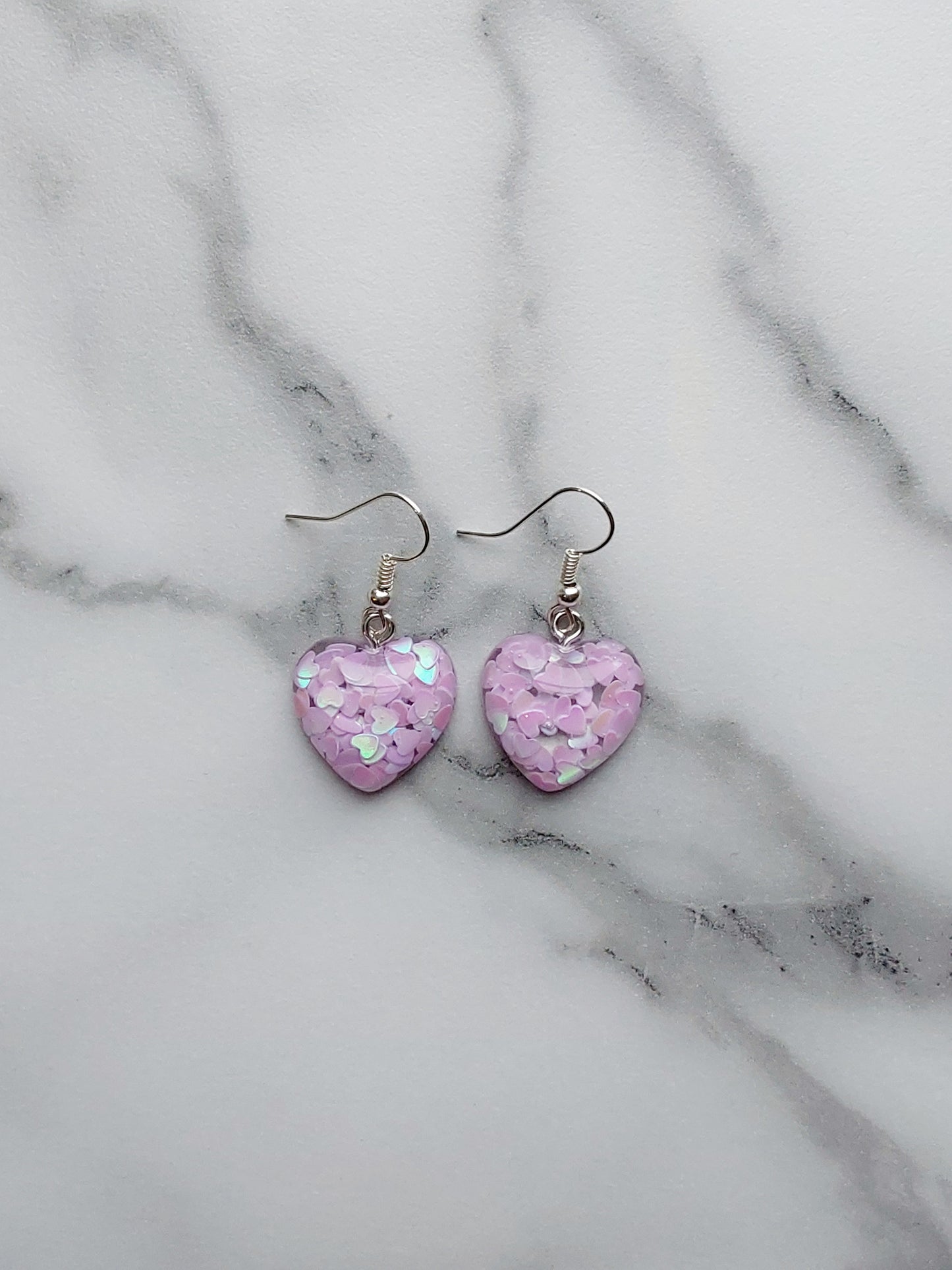 Confetti Heart Earrings