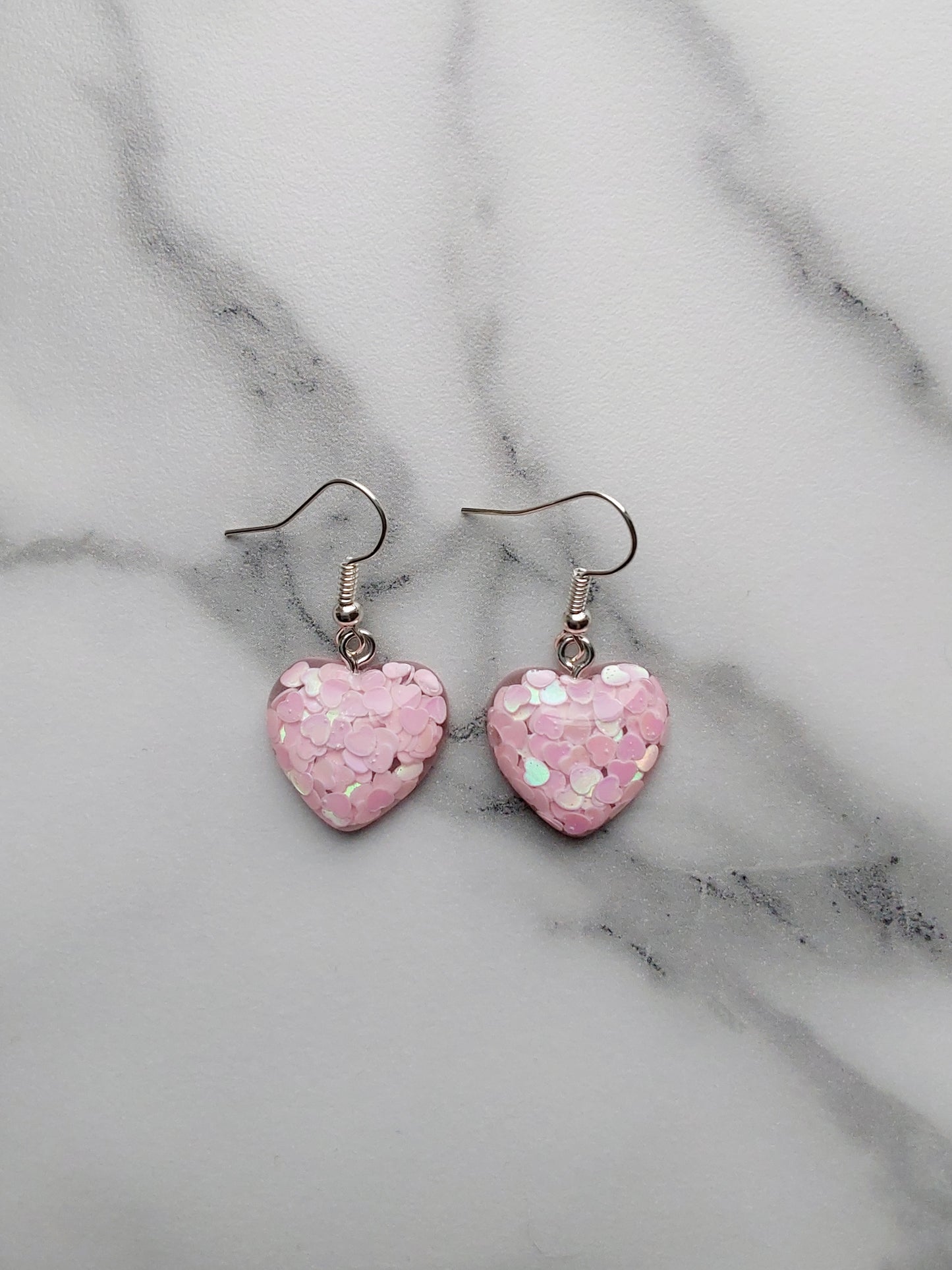 Confetti Heart Earrings