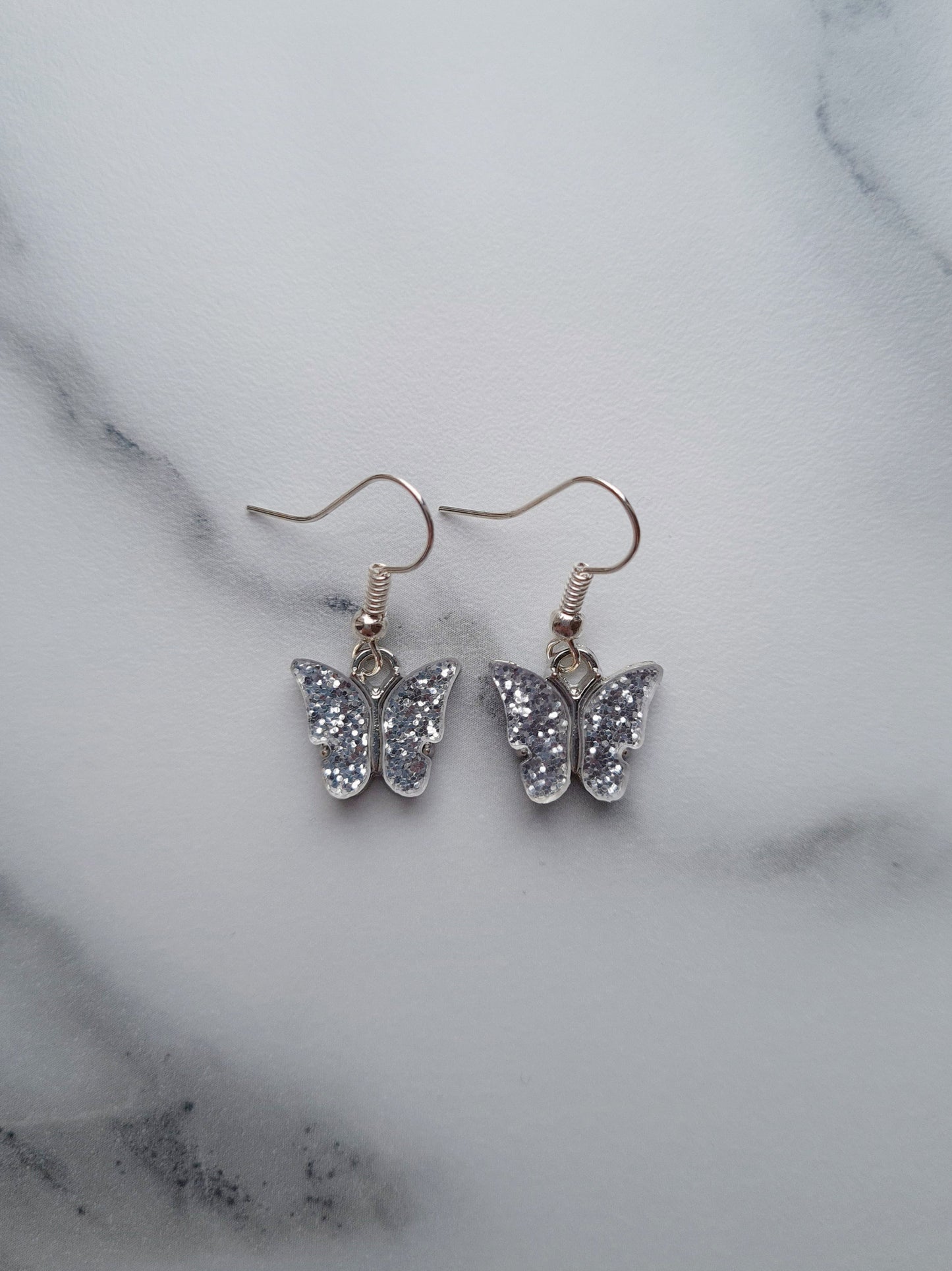 Glitter Butterfly Earrings