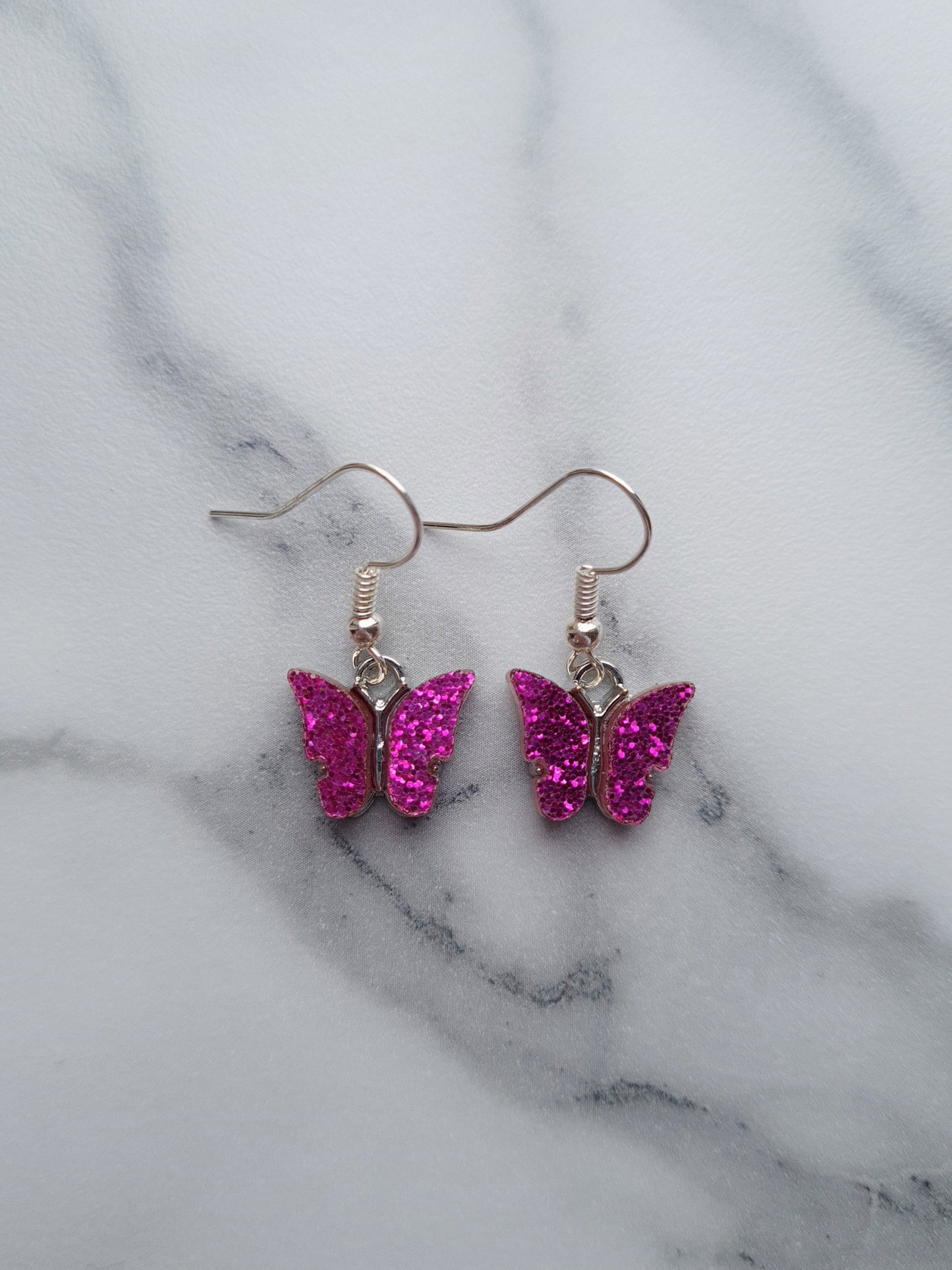 Glitter Butterfly Earrings