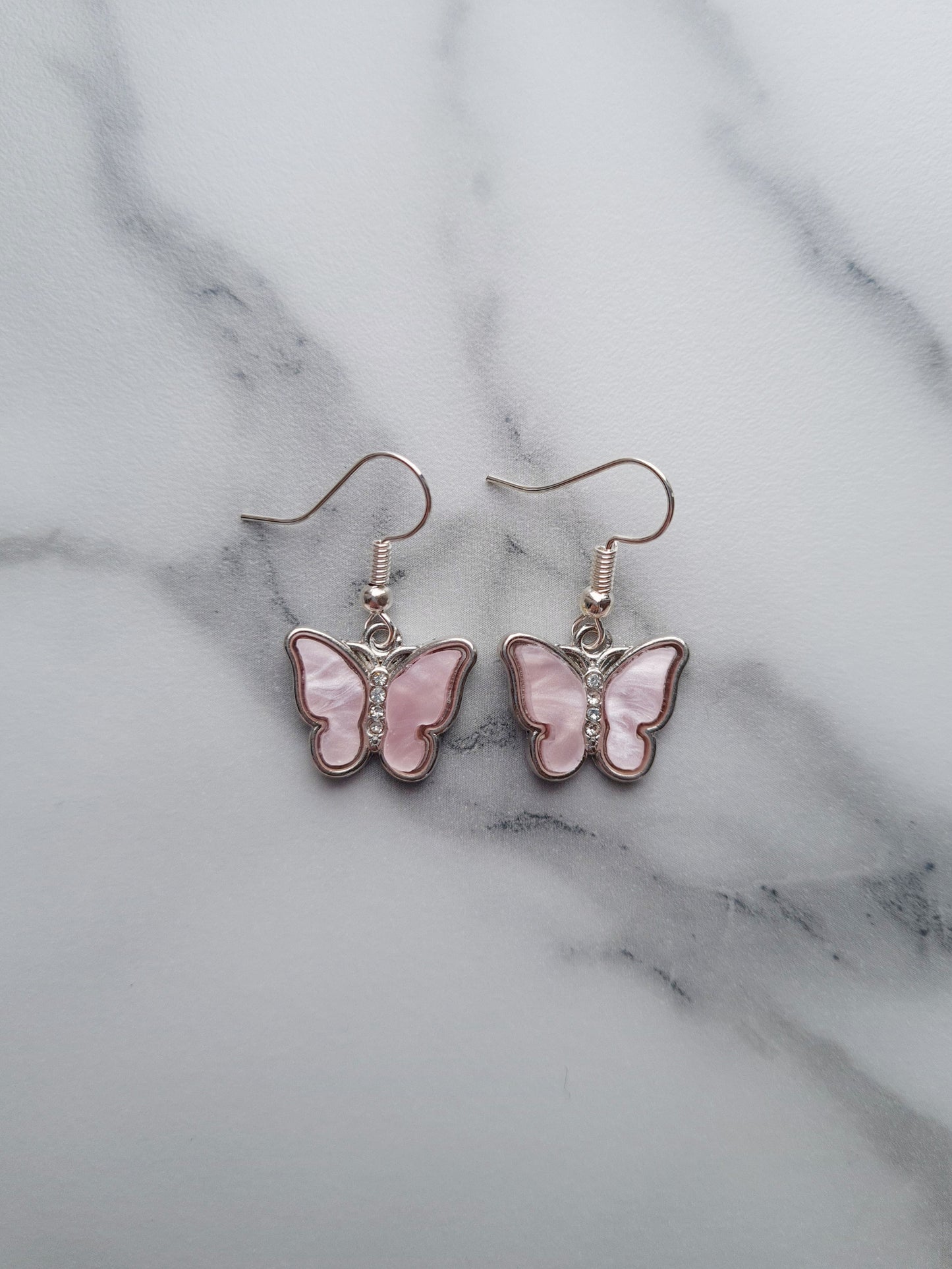 Rhinestone Butterfly Earrings