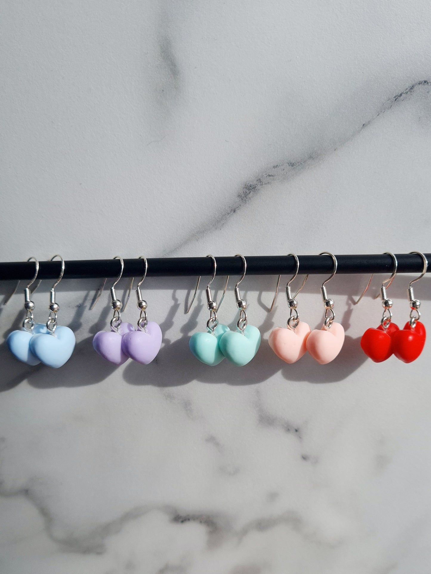 Pastel Heart Earrings