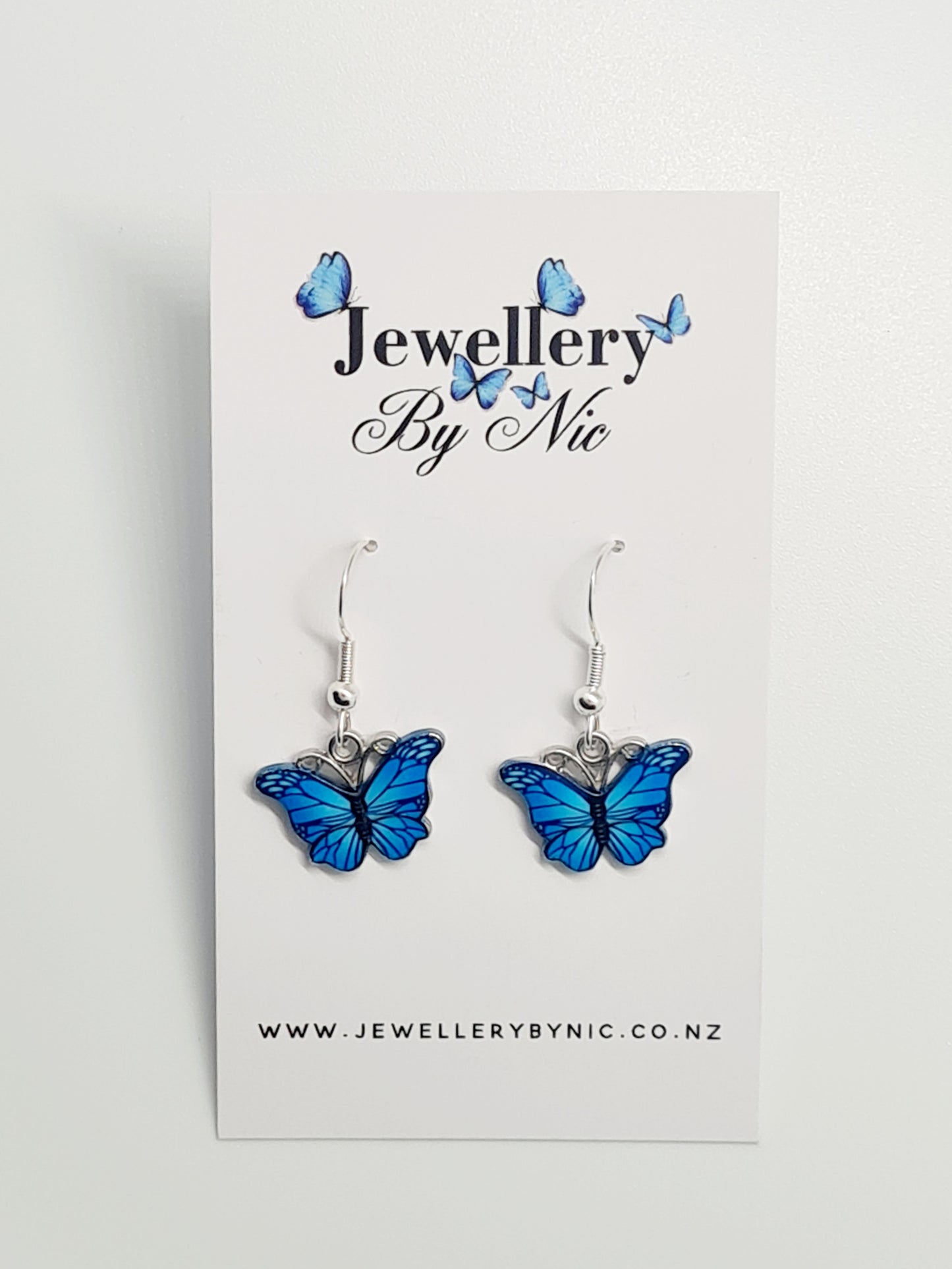 Blue Butterfly Earrings