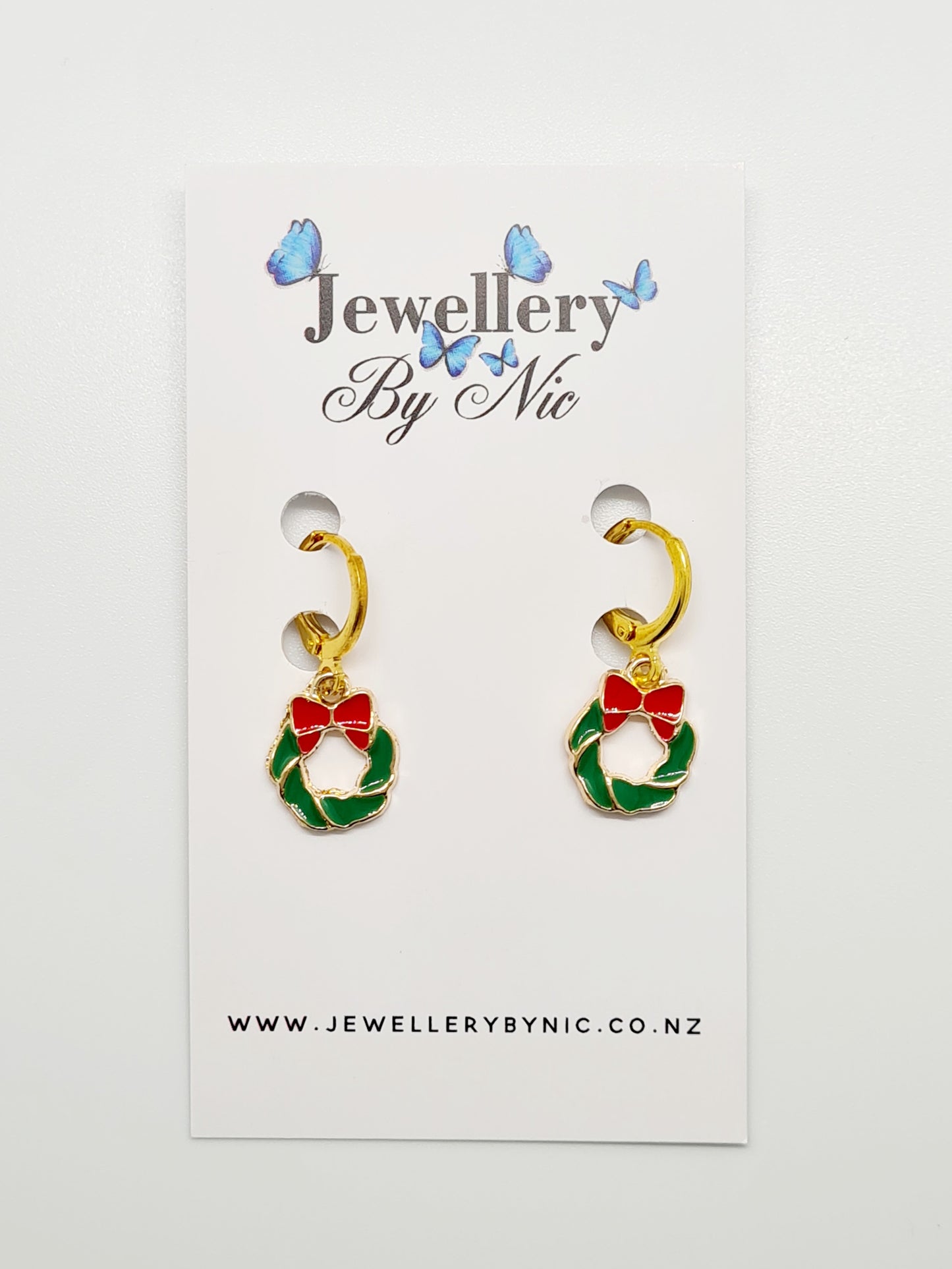 Christmas Wreath Earrings