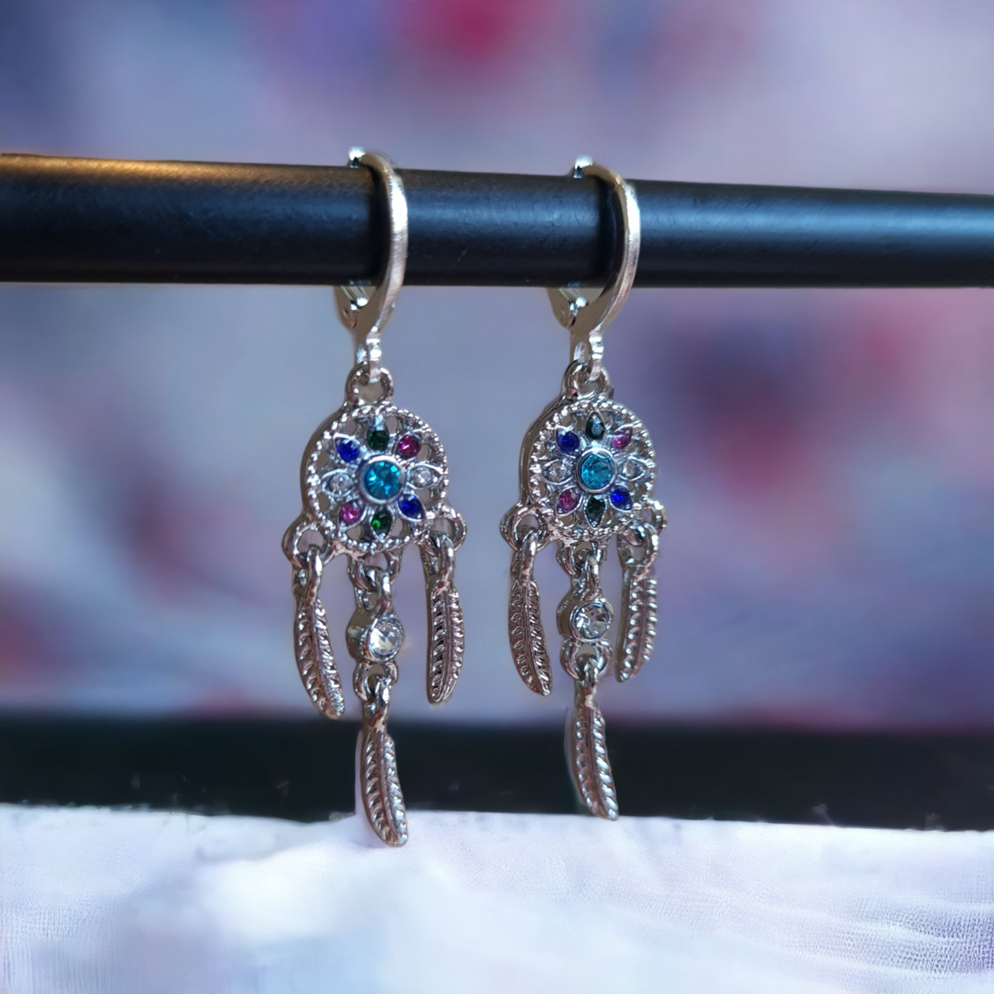 Silver Dreamcatcher Earrings